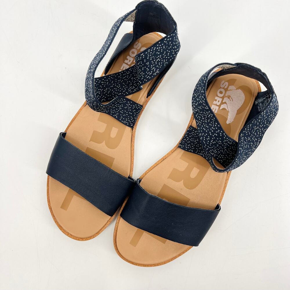 Sorel Blue Ella II Sandals Women’s Size 7 - Picture 12 of 13